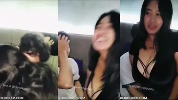 Gadis Kiki Cantik Pasrah Kasur Threesome